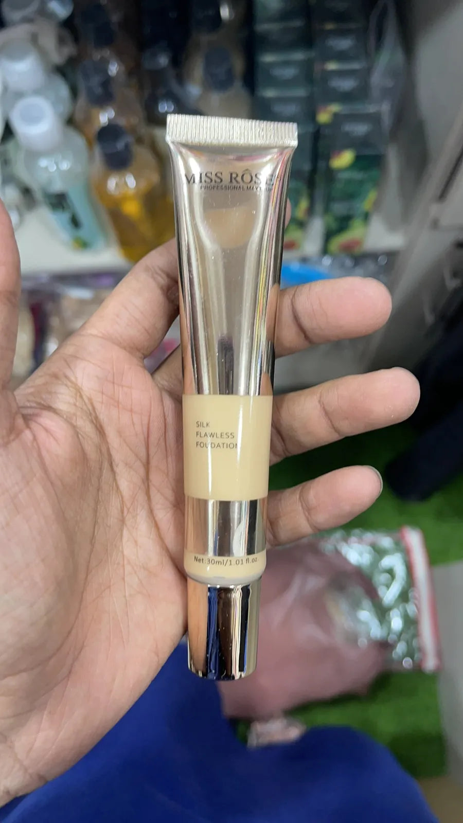 Miss Rose Silk Flawless Foundation 30ml Perfecting Full Coverage Long Lasting for All Skin Types